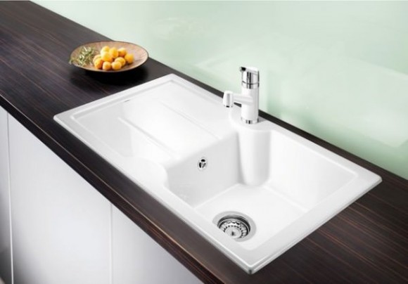 Кухонная мойка Blanco Idessa 45 S (глянцевый белый, правая) Кухонная мойка Blanco Idessa 45 S (глянцевый белый, правая)