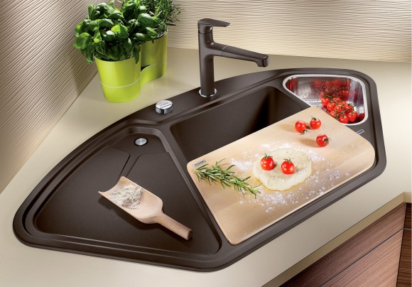 Кухонная мойка Blanco Delta II (кофе, с клапаном-автоматом InFino®) Кухонная мойка Blanco Delta II (кофе, с клапаном-автоматом InFino®)
