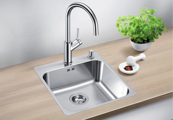 Кухонная мойка Blanco Supra 400-IF/A (полированная, с клапаном-автоматом)