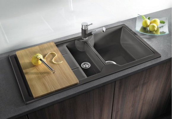 Кухонная мойка Blanco Idessa 6 S (базальт, с клапаном-автоматом)