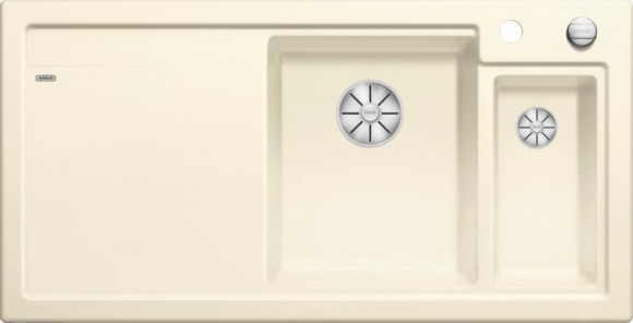 Кухонная мойка Blanco Axon II 6 S (глянцевый магнолия, правая, с клапаном-автоматом  InFino®)