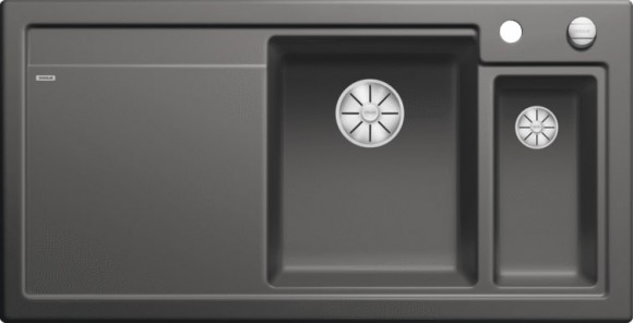 Кухонная мойка Blanco Axon II 6 S (базальт, правая, с клапаном-автоматом  InFino®)