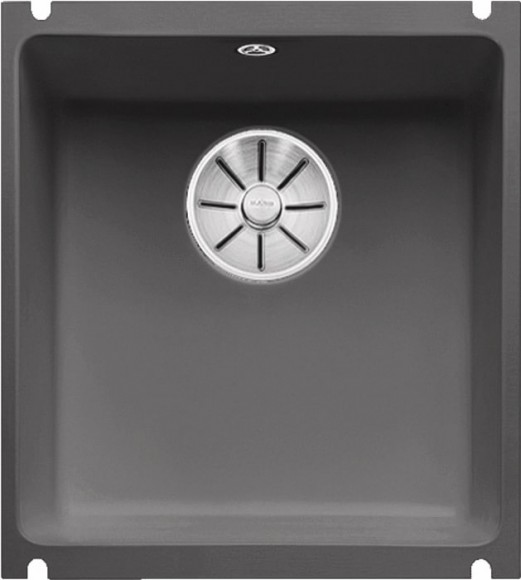 Кухонная мойка Blanco Subline 375-U керамика (базальт, с отводной арматурой InFino®)