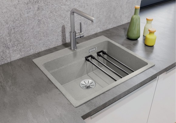 Кухонная мойка Blanco Etagon 6 (бетон, с отводной арматурой InFino®) Кухонная мойка Blanco Etagon 6 (бетон, с отводной арматурой InFino®)