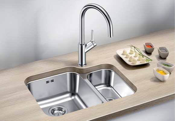Кухонная мойка Blanco Supra 340/180-U (полированная, левая)