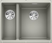 Кухонная мойка Blanco Subline 340/160-U (жемчужный, правая, с отводной арматурой InFino®)