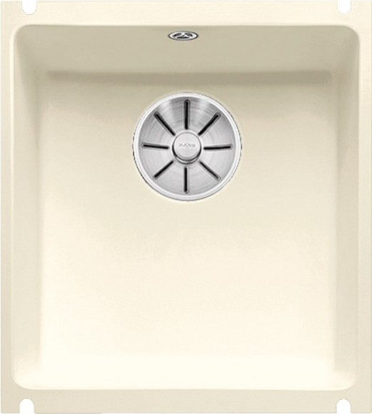 Кухонная мойка Blanco Subline 375-U керамика (глянцевый магнолия, с отводной арматурой InFino®)