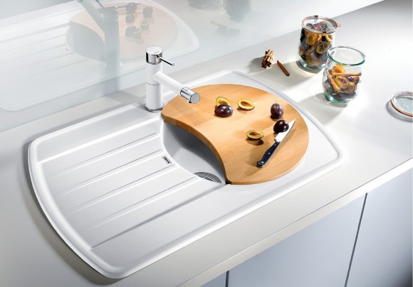 Кухонная мойка Blanco Rondoval 45 S (белый)