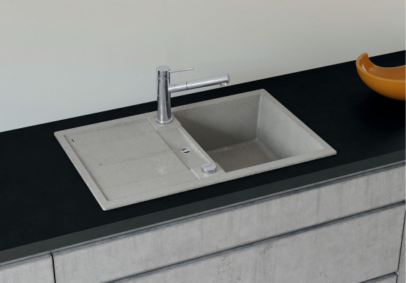 Кухонная мойка Blanco Metra 45 S (бетон, с клапаном-автоматом) Кухонная мойка Blanco Metra 45 S (бетон, с клапаном-автоматом)