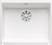 Кухонная мойка Blanco Subline 500-U керамика (глянцевый белый, с отводной арматурой InFino®) Кухонная мойка Blanco Subline 500-U керамика (глянцевый белый, с отводной арматурой InFino®)