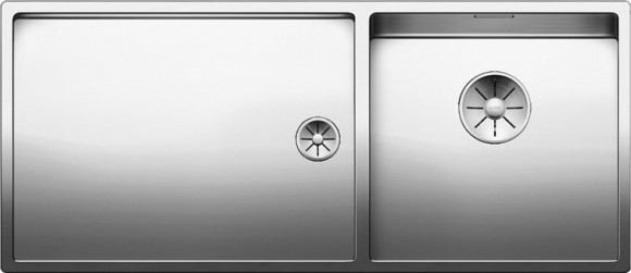 Кухонная мойка Blanco Claron 400/550-Т-IF (правая, зеркальная полировка)