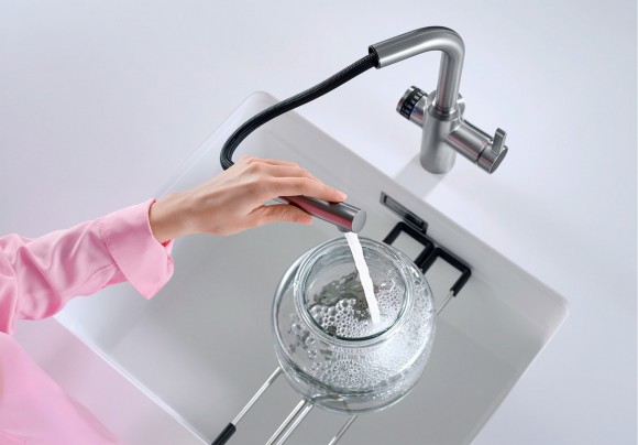 Кухонный смеситель Blanco Evol-S Volume (хром, рычаг слева) Кухонный смеситель Blanco Evol-S Volume (хром, рычаг слева)