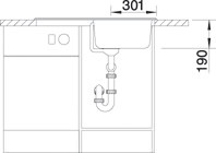 Кухонная мойка Blanco Nova 45S (антрацит)