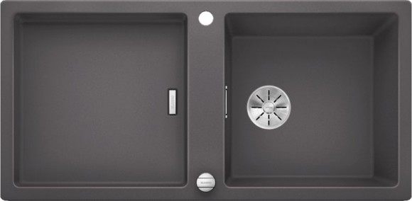 Кухонная мойка Blanco Adon XL 6 S (темная скала, с клапаном-автоматом InFino)
