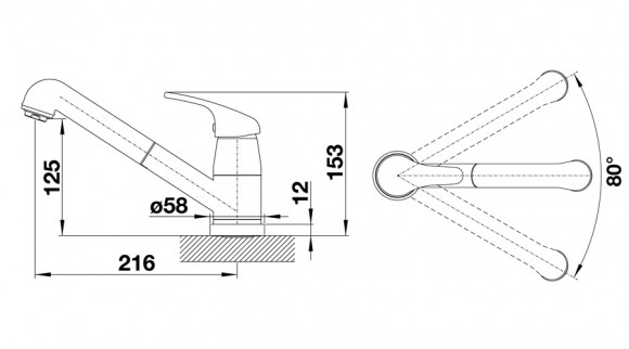 Кухонный смеситель Blanco Daras-S-F (хром) Кухонный смеситель Blanco Daras-S-F (хром)