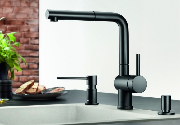 Кухонный смеситель Blanco Linus-S (матовый черный) Кухонный смеситель Blanco Linus-S (матовый черный)