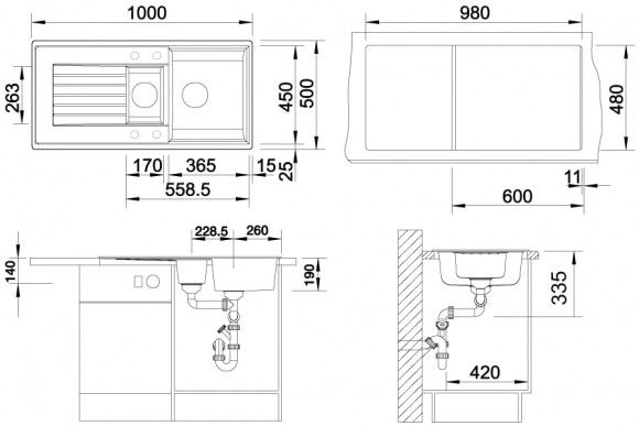 Кухонная мойка Blanco Zia 6 S (жасмин) Кухонная мойка Blanco Zia 6 S (жасмин)