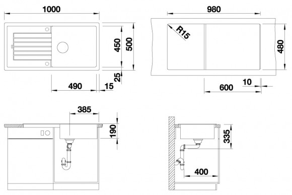 Кухонная мойка Blanco Zia XL 6 S (жасмин) Кухонная мойка Blanco Zia XL 6 S (жасмин)