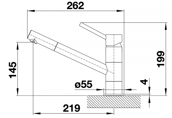 Кухонный смеситель Blanco Kano (хром) Кухонный смеситель Blanco Kano (хром)