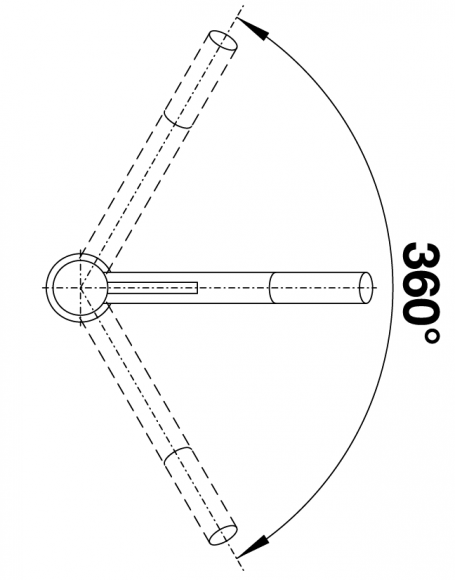 Кухонный смеситель Blanco Kano (хром) Кухонный смеситель Blanco Kano (хром)