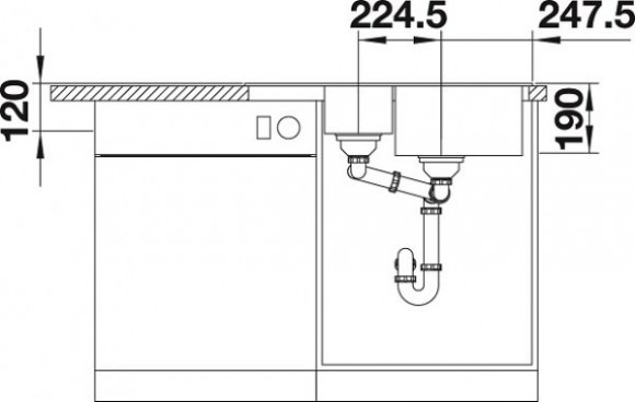 Кухонная мойка Blanco LEGRA 6 S COMPACT (черный) Кухонная мойка Blanco LEGRA 6 S COMPACT (черный)