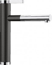 Кухонный смеситель Blanco LINEE-S (черный/хром)