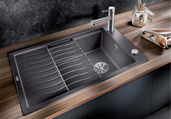 Кухонная мойка Blanco Elon XL 6 S (темная скала, с клапаном-автоматом InFino®) Кухонная мойка Blanco Elon XL 6 S (темная скала, с клапаном-автоматом InFino®)