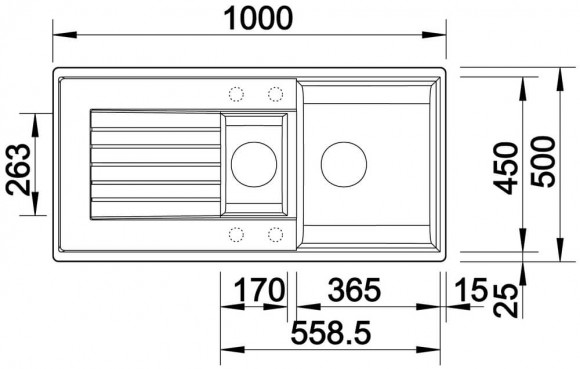 Кухонная мойка Blanco ZIA 6 S (черный) Кухонная мойка Blanco ZIA 6 S (черный)