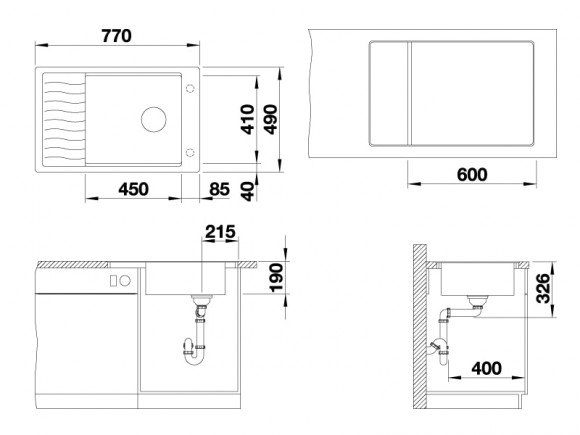 Кухонная мойка Blanco Elon XL 6 S-F (кофе, с клапаном-автоматом InFino®) Кухонная мойка Blanco Elon XL 6 S-F (кофе, с клапаном-автоматом InFino®)