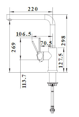 Кухонный смеситель Blanco LANORA-F (нерж. сталь) Кухонный смеситель Blanco LANORA-F (нерж. сталь)