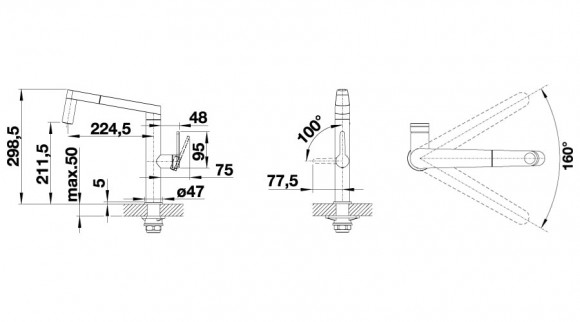Кухонный смеситель Blanco Panera-S (нержавеющая сталь) Кухонный смеситель Blanco Panera-S (нержавеющая сталь)