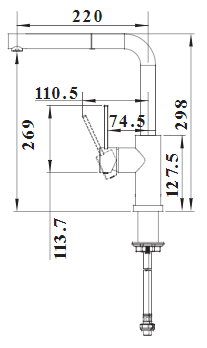 Кухонный смеситель Blanco LANORA-S-F (нерж. сталь) Кухонный смеситель Blanco LANORA-S-F (нерж. сталь)