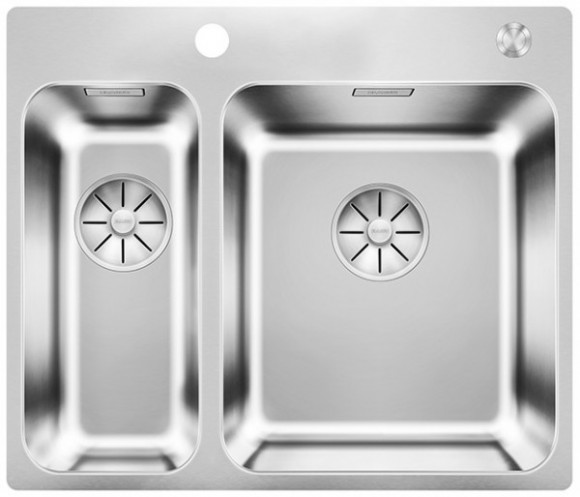 Кухонная мойка Blanco SOLIS 340/180-IF/A (чаша справа) полированная