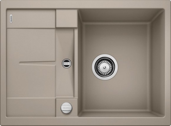 Кухонная мойка Blanco Metra 45 S Compact (серый беж, с клапаном-автоматом)
