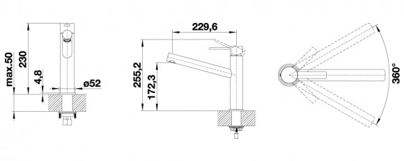 Кухонный смеситель Blanco Ambis (нержавеющая сталь) Кухонный смеситель Blanco Ambis (нержавеющая сталь)