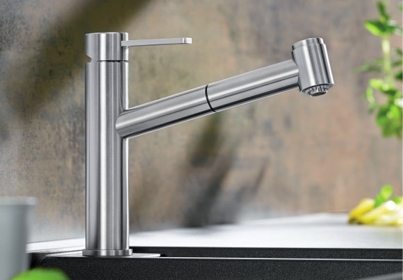 Кухонный смеситель Blanco Ambis-S (нержавеющая сталь)