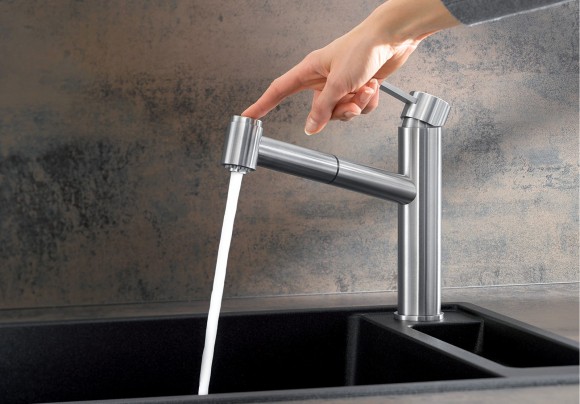 Кухонный смеситель Blanco Ambis-S (нержавеющая сталь)