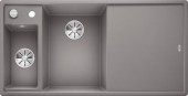 Кухонная мойка Blanco Axia III 6 S (алюметаллик, левая, разделочный столик ясень, с клапаном-автоматом InFino®)