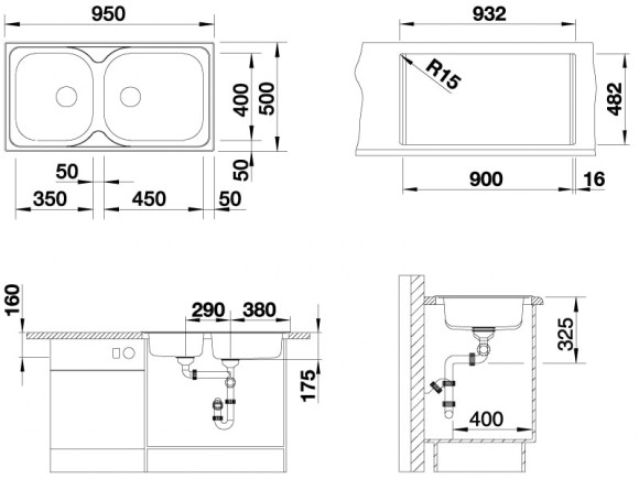 Кухонная мойка Blanco Tipo XL 9 (полированная) Кухонная мойка Blanco Tipo XL 9 (полированная)