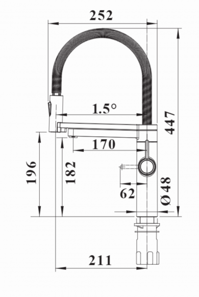 Кухонный смеситель Blanco EVOL-S Pro Filter (нержавеющая сталь)