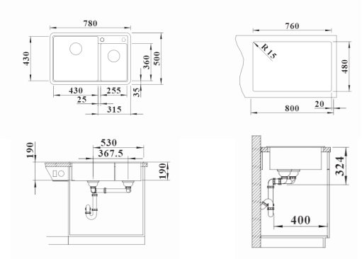 Кухонная мойка Blanco LEGRA 8 (шампань) Кухонная мойка Blanco LEGRA 8 (шампань)