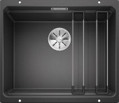 Кухонная мойка Blanco Etagon 500-U (антрацит, с отводной арматурой InFino®) Кухонная мойка Blanco Etagon 500-U (антрацит, с отводной арматурой InFino®)