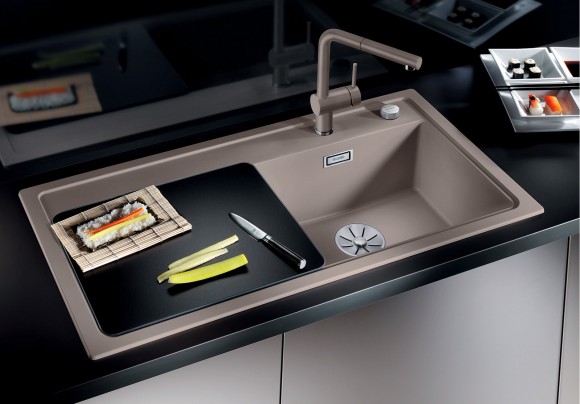 Кухонная мойка Blanco Zenar XL 6 S (серый беж, правая, с клапаном-автоматом InFino®) Кухонная мойка Blanco Zenar XL 6 S (серый беж, правая, с клапаном-автоматом InFino®)