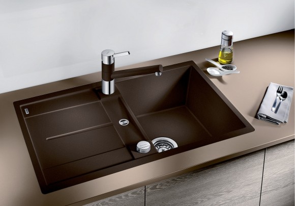 Кухонная мойка Blanco Metra 45 S-F (кофе, с клапаном-автоматом) Кухонная мойка Blanco Metra 45 S-F (кофе, с клапаном-автоматом)