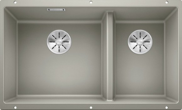 Кухонная мойка Blanco Subline 430/270-U (жемчужный, c отводной арматурой InFino®)