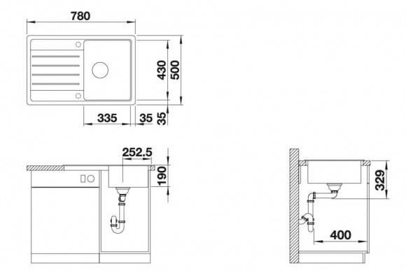 Кухонная мойка Blanco Legra 45 S (жасмин) Кухонная мойка Blanco Legra 45 S (жасмин)