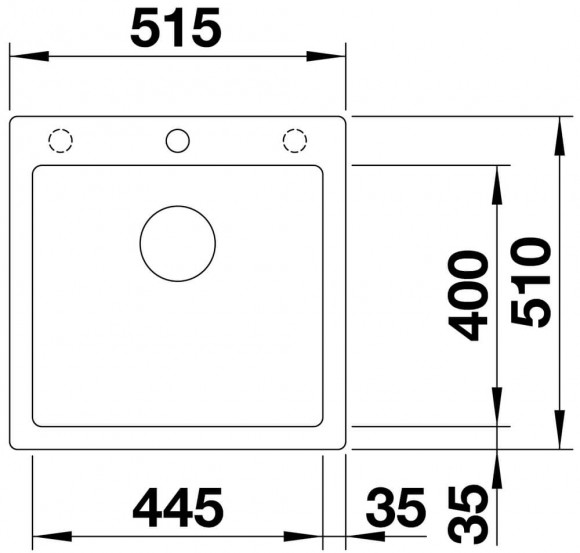 Кухонная мойка Blanco PLEON 5 (черный)