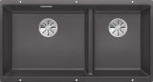 Кухонная мойка Blanco Subline 480/320-U (темная скала, c отводной арматурой InFino®) Кухонная мойка Blanco Subline 480/320-U (темная скала, c отводной арматурой InFino®)