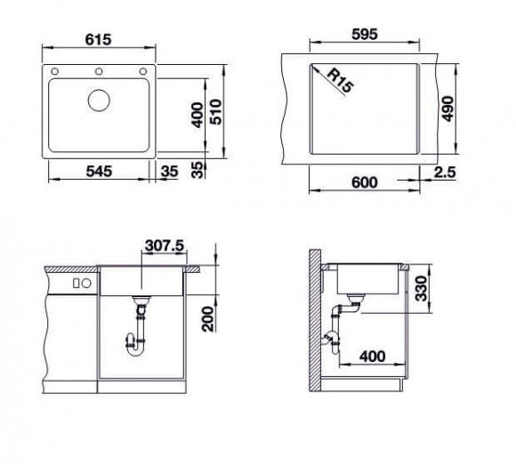 Кухонная мойка Blanco NAYA 6 (серый беж) Кухонная мойка Blanco NAYA 6 (серый беж)